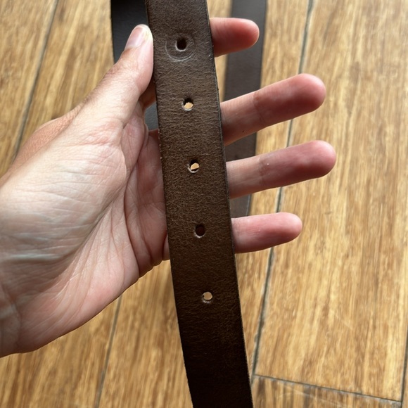 LEVI'S BROWN LEATHER BELT - Picture 6 of 7